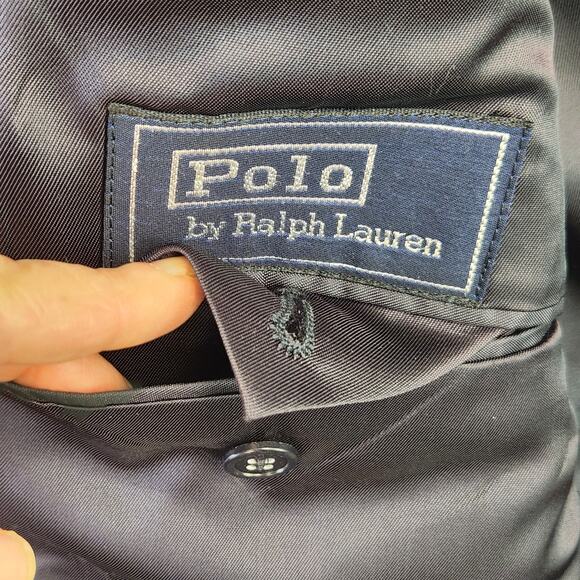 POLO by RALPH LAUREN BLUE 100% CAMEL HAIR SPORT COAT BLAZER JACKET 44” CHEST EUC - Picture 14 of 16